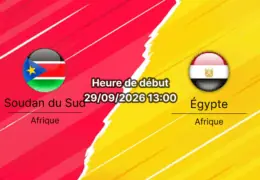 Pronostic Soudan du Sud Égypte – Juba Stadium, 2e journée des éliminatoires de la CAN 2027, 29 septembre 2026