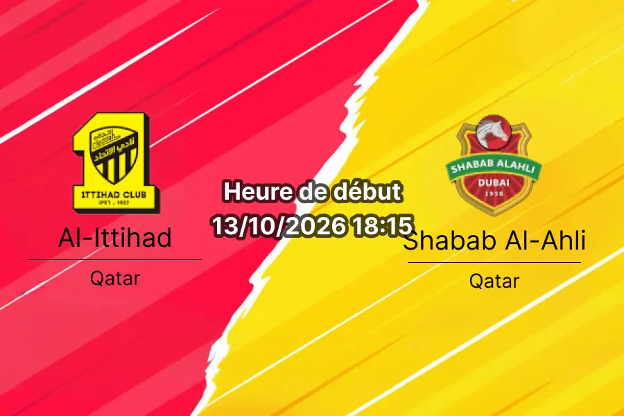 Pronostic Al-Ittihad Shabab Al-Ahli – King Abdullah Stadium de Djeddah, AFC Champions League Elite, 13 octobre 2026