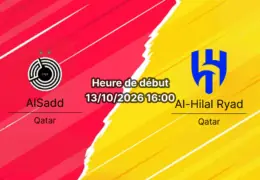 Pronostic Al-Sadd Al-Hilal – stade Jassim Bin Hamad de Doha, AFC Champions League Elite, 13 octobre 2026