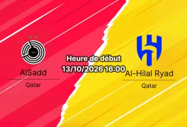 Pronostic Al-Sadd Al-Hilal – stade Jassim Bin Hamad de Doha, AFC Champions League Elite, 13 octobre 2026