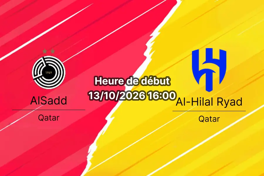 Pronostic Al-Sadd Al-Hilal – stade Jassim Bin Hamad de Doha, AFC Champions League Elite, 13 octobre 2026