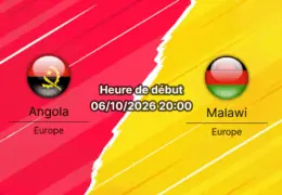 Pronostic Angola Malawi – Estádio 11 de Novembro de Luanda, 2e journée des éliminatoires de la CAN 2027, 6 octobre 2026