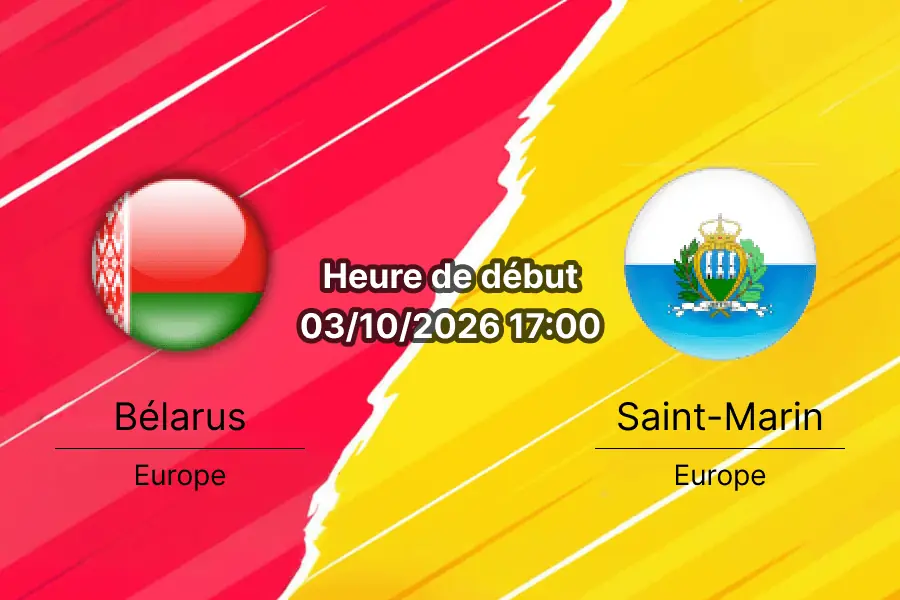 Pronostic Bélarus Saint-Marin — Stade de Minsk, UEFA Nations League Ligue C Groupe 1, 3 octobre 2026
