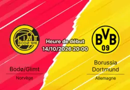 Pronostic Bodø/Glimt Borussia Dortmund – Aspmyra Stadion, Ligue des champions UCL J2, 14 octobre 2026