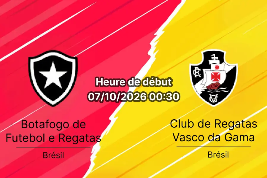 Pronostic Botafogo Vasco — Estádio Nilton Santos Rio de Janeiro, Série A Brasileira Rodada 29 Clássico Carioca, 7 octobre 2026