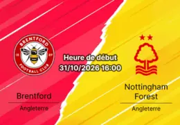 Pronostic Brentford Nottingham Forest – Gtech Community Stadium, Premier League GW9, 31 octobre 2026