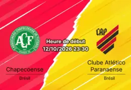 Pronostic Chapecoense Atlético Paranaense – Arena Condá, Brasileirão Série A J30, 12 octobre 2026