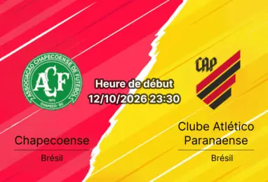 Pronostic Chapecoense Atlético Paranaense – Arena Condá, Brasileirão Série A J30, 12 octobre 2026