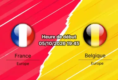 Pronostic France Belgique — Stade de France Saint-Denis, UEFA Nations League Ligue A Groupe 1, 5 octobre 2026