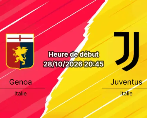 Pronostic Genoa Juventus – Stadio Luigi Ferraris, Gênes, Serie A Journée 9, 28 octobre 2026