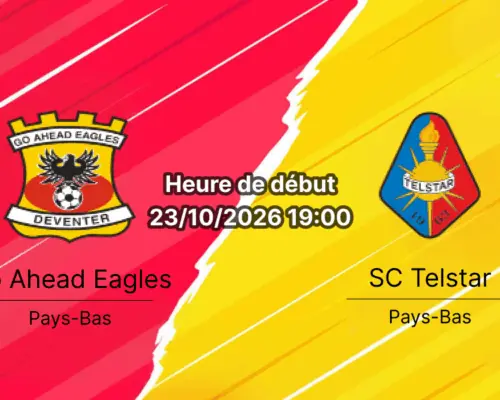 Pronostic Go Ahead Eagles Telstar – De Adelarshorst, VriendenLoterij Eredivisie Journée 10, 23 octobre 2026