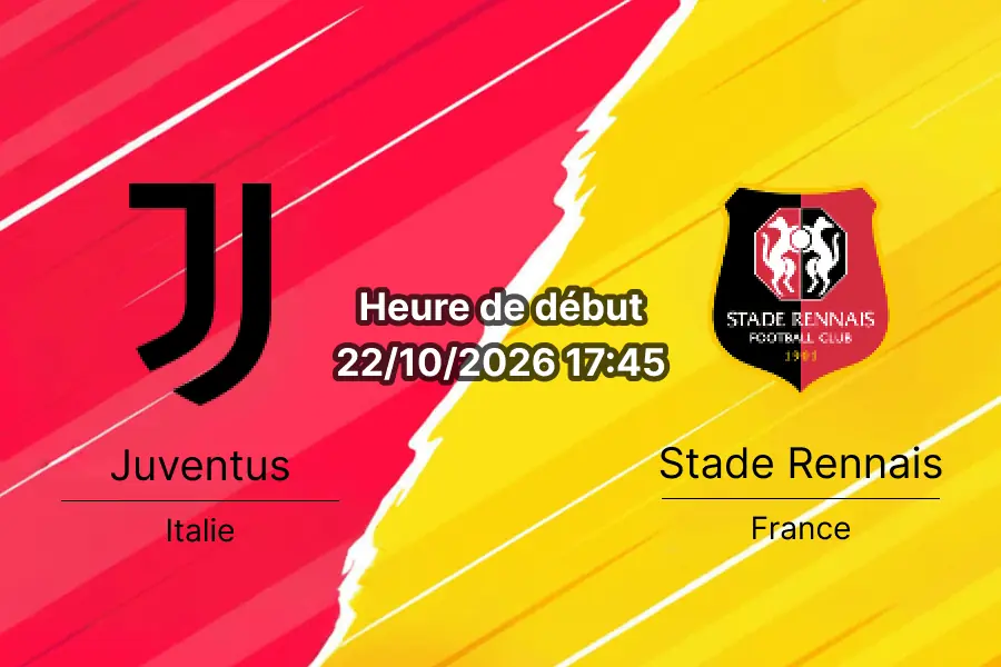 Pronostic Juventus Stade Rennais – Allianz Stadium Turin, UEFA Europa League Journée 3, 22 octobre 2026