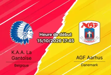 Pronostic La Gantoise AGF Aarhus – Ghelamco Arena, Ligue Europa Conférence J1, 15 octobre 2026
