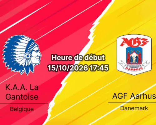 Pronostic La Gantoise AGF Aarhus – Ghelamco Arena, Ligue Europa Conférence J1, 15 octobre 2026