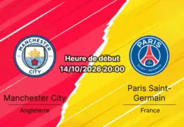 Pronostic Manchester City PSG – Etihad Stadium, Ligue des champions UCL J2, 14 octobre 2026