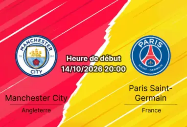 Pronostic Manchester City PSG – Etihad Stadium, Ligue des champions UCL J2, 14 octobre 2026
