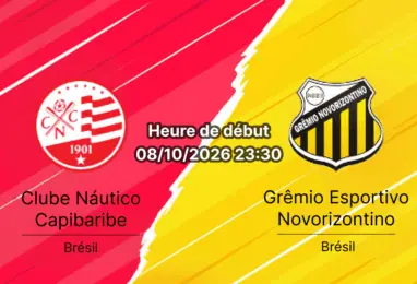 Pronostic Náutico Novorizontino — Estádio Eládio de Barros Carvalho Recife, Série B Brasileira Rodada 32, 8 octobre 2026