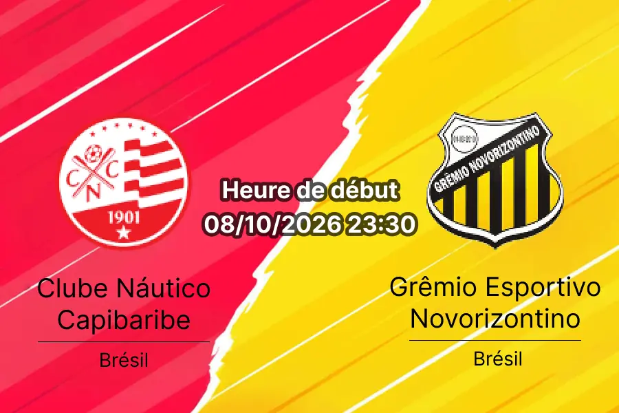 Pronostic Náutico Novorizontino — Estádio Eládio de Barros Carvalho Recife, Série B Brasileira Rodada 32, 8 octobre 2026