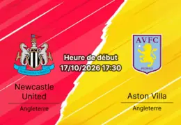 Pronostic Newcastle Aston Villa – St James' Park, Premier League Journée 7, 17 octobre 2026