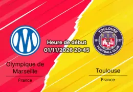 Pronostic OM Toulouse – Stade Vélodrome Marseille, Ligue 1 Journée 9, 1er novembre 2026