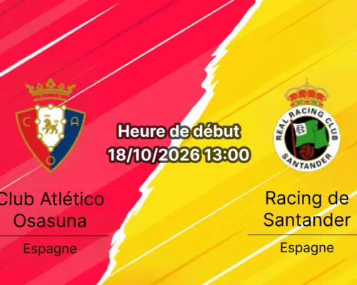 Pronostic Osasuna Racing Santander – Estadio El Sadar, Pampelune, La Liga Journée 9, 18 octobre 2026