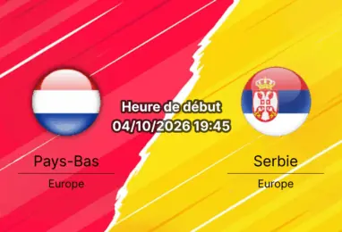 Pronostic Pays-Bas Serbie — Philips Stadion Eindhoven, UEFA Nations League Ligue A Groupe 2, 4 octobre 2026