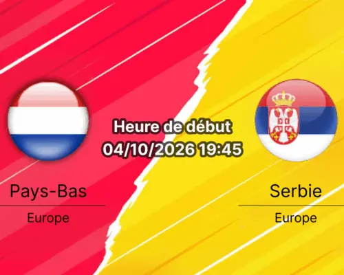 Pronostic Pays-Bas Serbie — Philips Stadion Eindhoven, UEFA Nations League Ligue A Groupe 2, 4 octobre 2026
