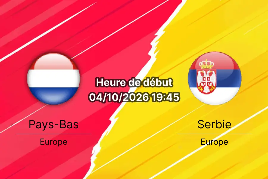 Pronostic Pays-Bas Serbie — Philips Stadion Eindhoven, UEFA Nations League Ligue A Groupe 2, 4 octobre 2026