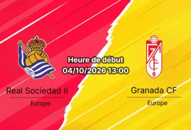 Pronostic Real Sociedad II Granada — Estadio Zubieta San Sebastián, LaLiga Hypermotion Jornada 8, 4 octobre 2026