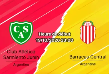 Pronostic Sarmiento Junín Barracas Central – Estadio Eva Perón, Clausura 2026 Journée 13, 19 octobre