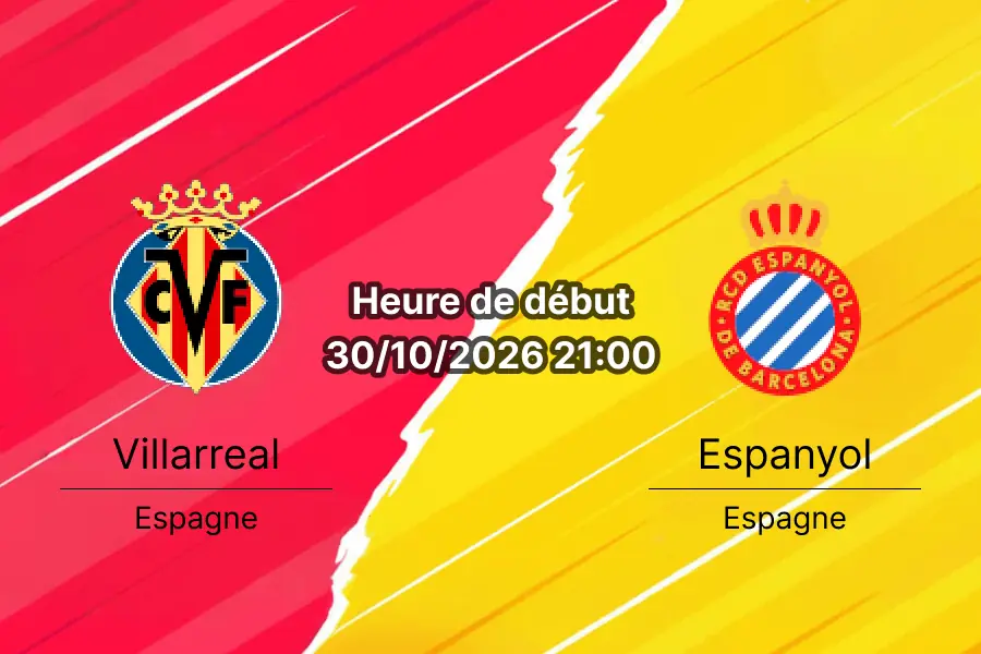 Pronostic Villarreal Espanyol – Estadio de la Cerámica, La Liga jornada 11, 30 octobre 2026